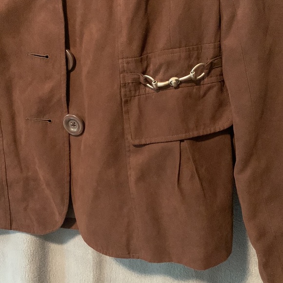 Studio works brown soft jacket - Picture 7 of 9